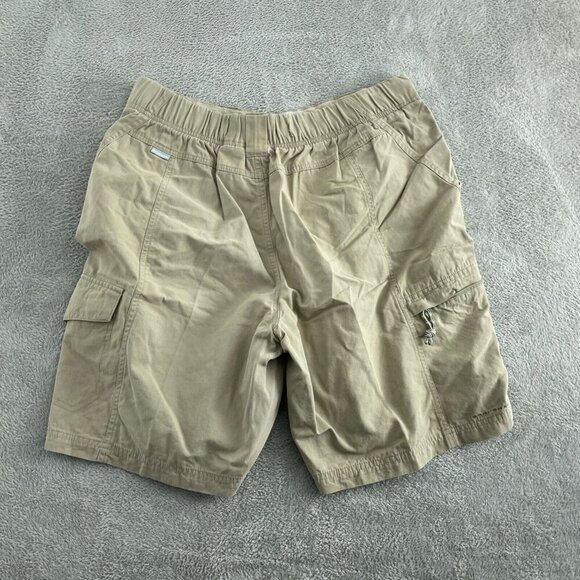 Columbia Mens M Cargo Shorts Medium Khaki With Pockets & Elastic Waist 4765 - Picture 2 of 9